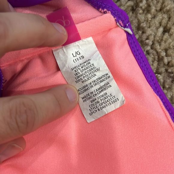 Purple & Pink Fringe Bikini Swim suit set - Picture 9 of 9